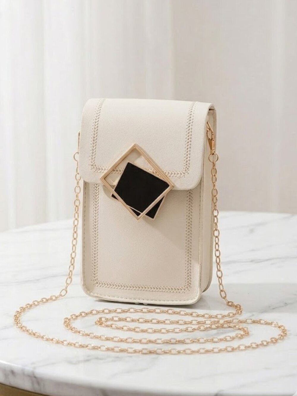 White Cell Phone Bag Holder